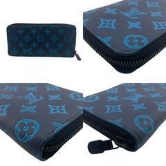 ルイヴィトン LOUIS VUITTON 長財布 モノグラムシャドウ ジッピーウォレット ヴェルティカル M82322 ブルーの画像