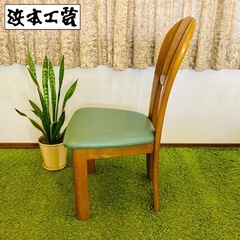 ✅ 浜本工芸 / HAMAMOTO チェア　椅子 合皮 楢無垢 カントリー ナチュラル 国産家具 ３脚の画像