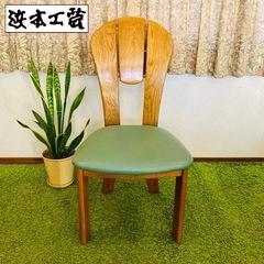 ✅ 浜本工芸 / HAMAMOTO チェア　椅子 合皮 楢無垢 カントリー ナチュラル 国産家具 ３脚の画像