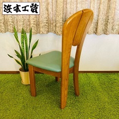 ✅ 浜本工芸 / HAMAMOTO チェア　椅子 合皮 楢無垢 カントリー ナチュラル 国産家具 ３脚の画像