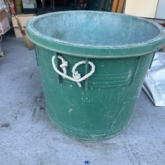 ネリ樽 75 グリーン 土木作業 左官用品 工事 大工用品 園芸 農業 モルタル 左官バケツ 道具 バケツ リス興業 開口部外寸法：φ560 高さ：470mmの画像