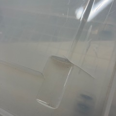 ロ 2511-342 キャスター付き 収納ボックス キズ 汚れあり へこみ・割れあり　の画像