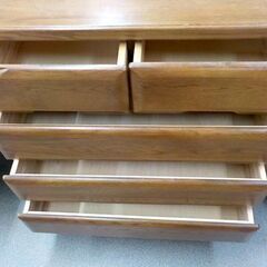 ローチェスト 幅127×奥行44×高さ83.1㎝ 衣類収納 箪笥 たんす 整理たんす タンス チェスト 西岡店の画像