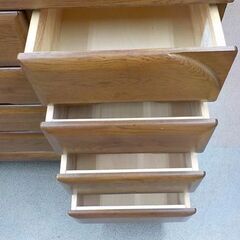 ローチェスト 幅127×奥行44×高さ83.1㎝ 衣類収納 箪笥 たんす 整理たんす タンス チェスト 西岡店の画像