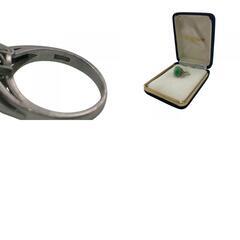 リング・指輪 翡翠 7.7g D81.8 刻印あり グリーンの画像