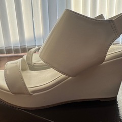 【未使用美品】婦人靴 22.0〜23.0 ヒール ホワイトの画像