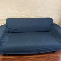 2.5人掛けソファー　ダークブルーの画像