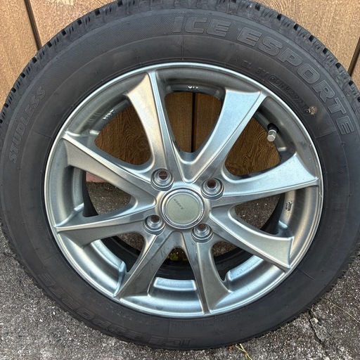 ICE ESPORTE スタッドレスタイヤ 14インチ　ホイール付き4本セット