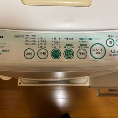 11/22限定　TOSHIBA洗濯機 4.2kg   の画像