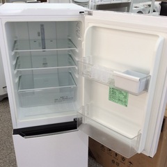 【大容量ドアポケット】2ドア冷凍冷蔵庫 Hisense ﾊｲｾﾝｽ HR-D15CB 150L 2020年製:パールホワイトの画像