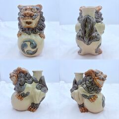 【❗️✨沖縄陶器✨❗️】壺・酒甕・花瓶・シーサー置物 ‼️簡易清掃済・まとめ売り✨の画像