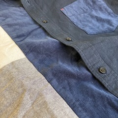 A2511-222 Confirm 長袖シャツ Mサイズ クレイジーパターン 汚れ毛玉有り  の画像