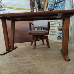 【愛品倶楽部柏店】光グローバルトレーディング ダイニング3点セット 肘付回転チェア ラクレットの画像