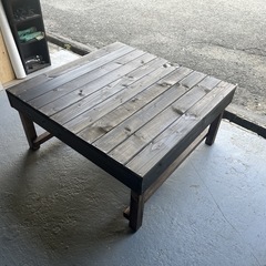 早いもの勝ち　DIY手作り ウォルナット色　ウッドデッキ縁台1台　ベンチ3台　引き取り限定の画像