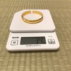 【遺品整理】　999 刻印　バングル   26g アクセサリー　ブレスレットの画像