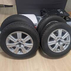 ブリヂストン アイス パートナー2 195/65R15 Euro Speedホイール4本セット(2020製/中古)の画像
