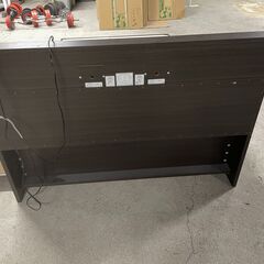 【現状品】ニトリ 収納付きベッドフレーム セミダブル ブラウン 解体済み 人気 早い者勝ち 引取歓迎 配送OKの画像