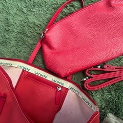 【ラコステ】バッグ&ポーチ　2点セットでお渡しの画像