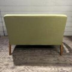 2人掛けソファ 布張り グリーン コンパクトソファ 25k菊STの画像