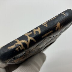 CHANEL ラムスキン iPhone X / XS スマホケース グラフィティ ココマーク 正規品の画像