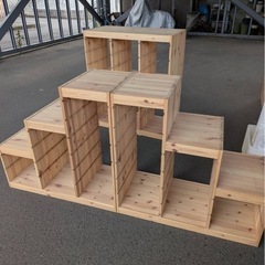 【美品】IKEA TROFAST トロファスト パイン材 収納棚 ボックス付き の画像