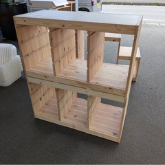 【美品】IKEA TROFAST トロファスト パイン材 収納棚 ボックス付き の画像