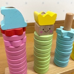 【決まりました】【知育玩具】／RING10リングテン積み木の画像