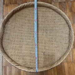 大型　竹　円形ざる 直径約60cmの画像