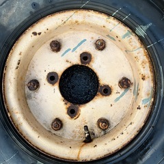 昭和のミゼットのタイヤ付きホイル２本ですの画像