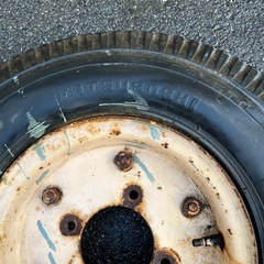 昭和のミゼットのタイヤ付きホイル２本ですの画像