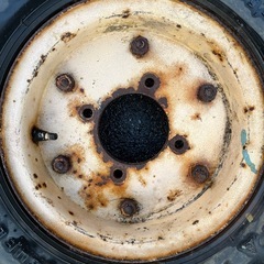 昭和のミゼットのタイヤ付きホイル２本ですの画像