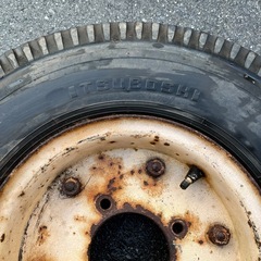 昭和のミゼットのタイヤ付きホイル２本ですの画像