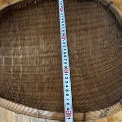 片口ザル　天然素材ざる 約50cmの画像