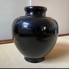 漆器花瓶　螺鈿　木乾の画像