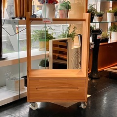 モモナチュラル　Momo natural ハンガーシェルフ　パイン材　ナチュラルの画像