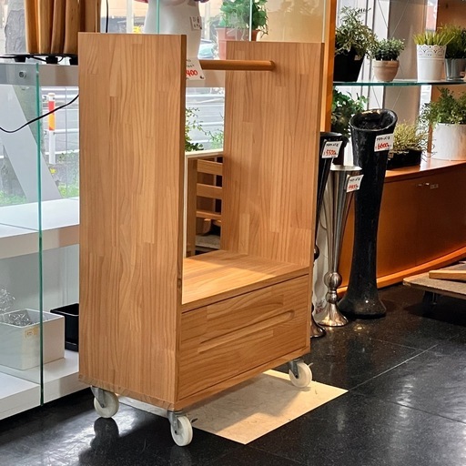 モモナチュラル　Momo natural ハンガーシェルフ　パイン材　ナチュラル