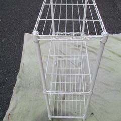 ☆NITORI 3段スチールラック メタルシェルフ 清らかな白 ホワイト◆3段て意外と便利の画像