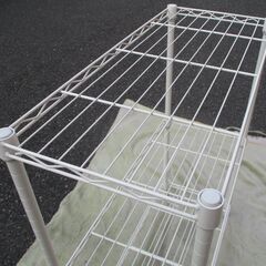 ☆NITORI 3段スチールラック メタルシェルフ 清らかな白 ホワイト◆3段て意外と便利の画像