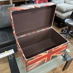 ユニオンジャック柄　トランク・収納ボックス　２つセットの画像