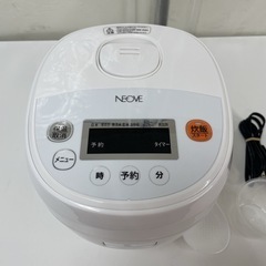R418 ☀️ 2025年製の未使用品！ NEOVE 炊飯ジャー 3合炊き RRS-AM30WT ⭐の画像