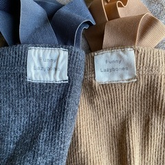 ベビーサスペンダー付きリブレギンスの画像