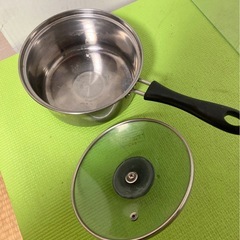 ガラス蓋付き片手鍋　　16cmの画像