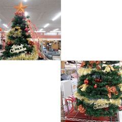 クリスマスツリー ポップアップツリー レッド H145cm コンパクト収納 苫小牧西店の画像