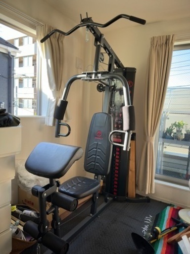 ぼ未使用！MARCY家庭用トレーニングマシン＋トライセップロープ等おまけ付き
