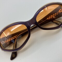 CHANEL シャネル 5021 C607 サングラス グラデーション ブラウン × パープル ゴールドココ 正規品の画像