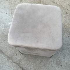 スツール 収納 ベルベッド ベロア 37×37×47cm　正方形 脚付き の画像