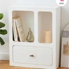 【3coins】引き出し付きニュアンスラックの画像