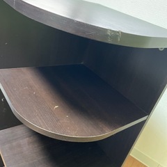 木製　3段ラック　ブラウンの画像