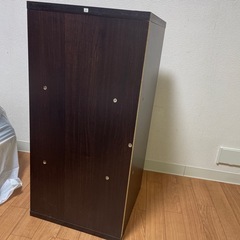 木製　3段ラック　ブラウンの画像