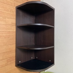 木製　3段ラック　ブラウンの画像